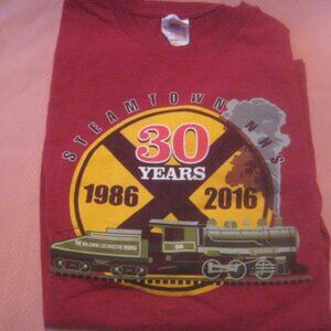 Baldwin Locomotive Works Steamtown NHS Men's T Shirt Railroad Men's XL